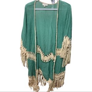 Boho cardigan or swimsuit coverup